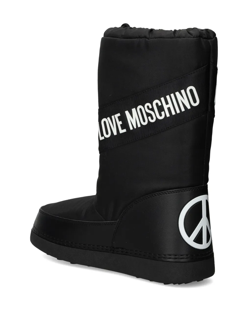 Love Moschino logo-print snow boots Black