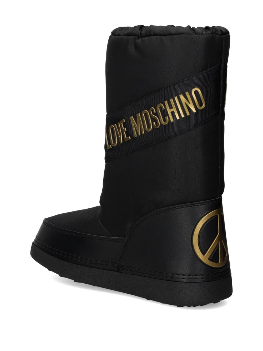 Love Moschino Snowboots met logoprint Zwart