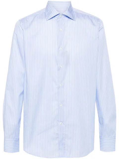 Canali camisa con estampado de rayas diplomáticas