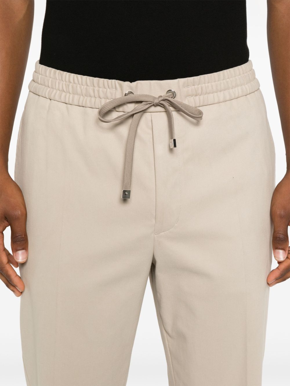 Shop Moncler Straight-leg Trousers In Neutrals