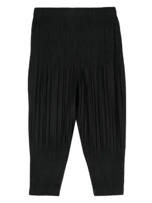 Homme Plissé Issey Miyake Basic スリムパンツ | ブラック