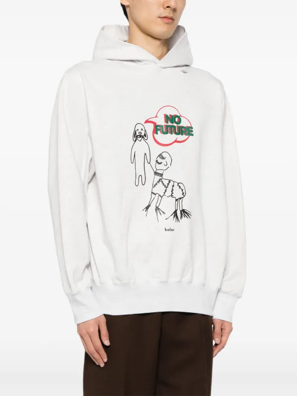 Kolor グラフィック パーカー | グレー | FARFETCH JP