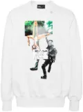 Kolor graphic-print cotton sweatshirt - Grey