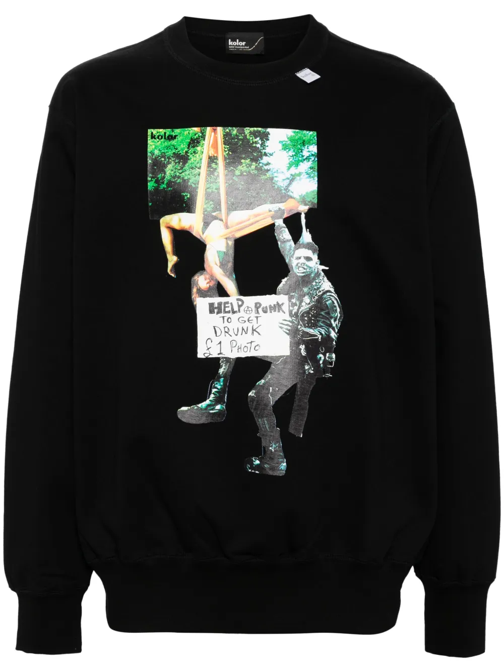 Kolor グラフィック スウェットシャツ | ブラック | FARFETCH JP