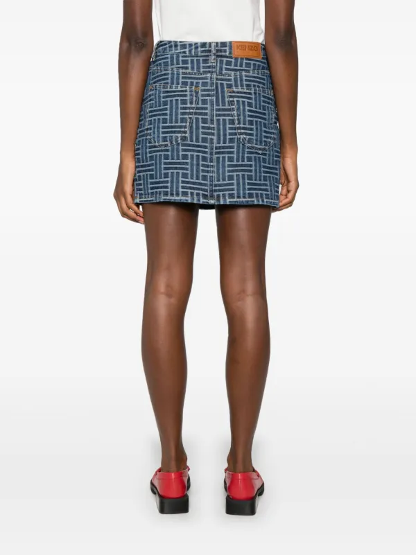 スカート KENZO STRIPPED JACQUARD MINI SKIRT KENZO 'HANA DOTS' JACQUARD MINISKIRT– Yooto