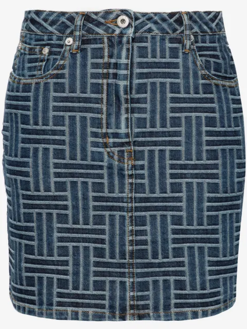 Kenzo Weave mini skirt