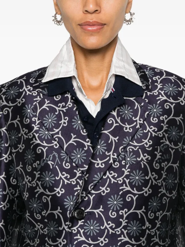 スーツ KENZO Women Outer FE62VE2549JO 79 BLUE Kenzo Marguerite Blazer | Blue | FARFETCH