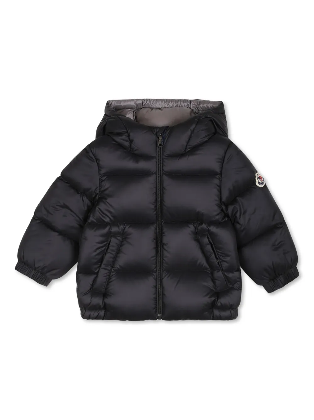 Moncler Enfant Gewatteerd jack Zwart