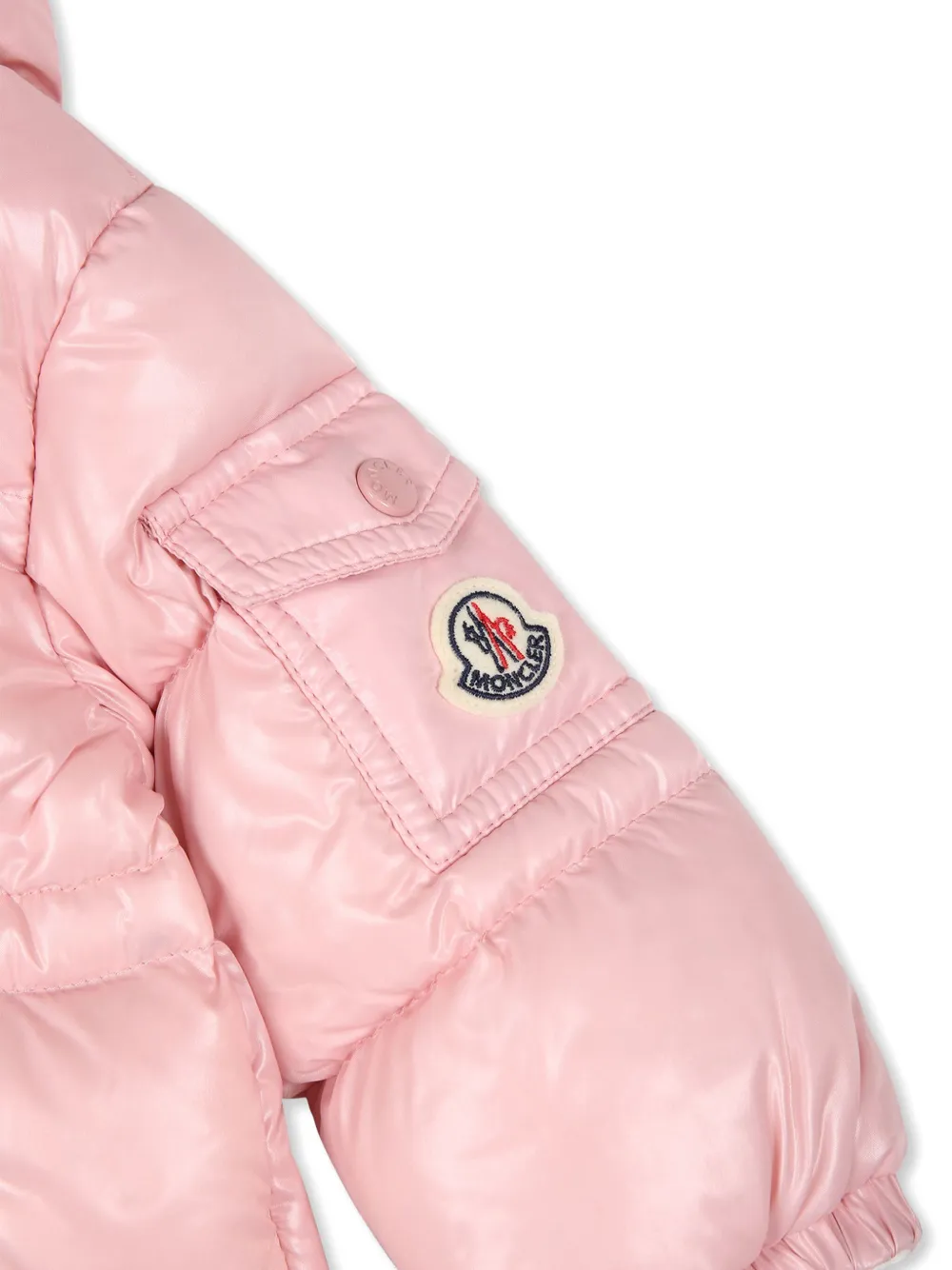 Moncler Enfant Gewatteerd jack Roze