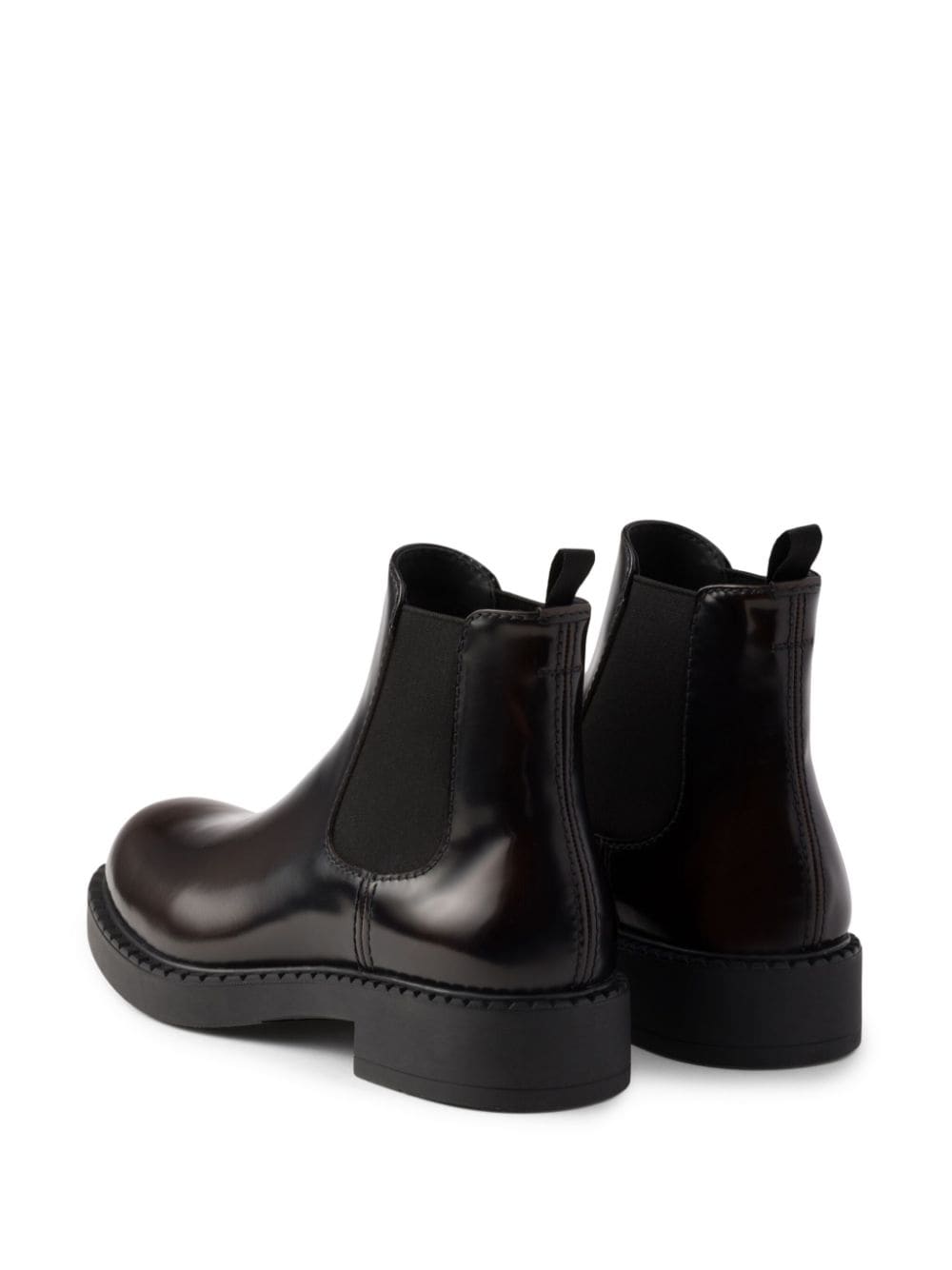 Shop Prada Brushed-finish Chelsea Boots In Brown