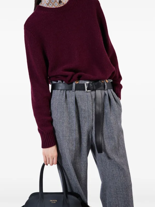 Prada クルーネック プルオーバー | レッド | FARFETCH JP