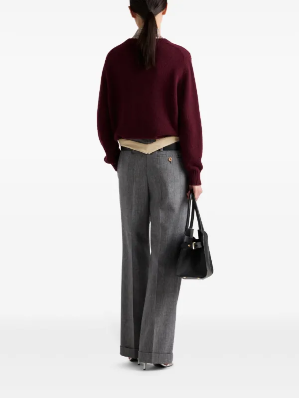 Prada クルーネック プルオーバー | レッド | FARFETCH JP