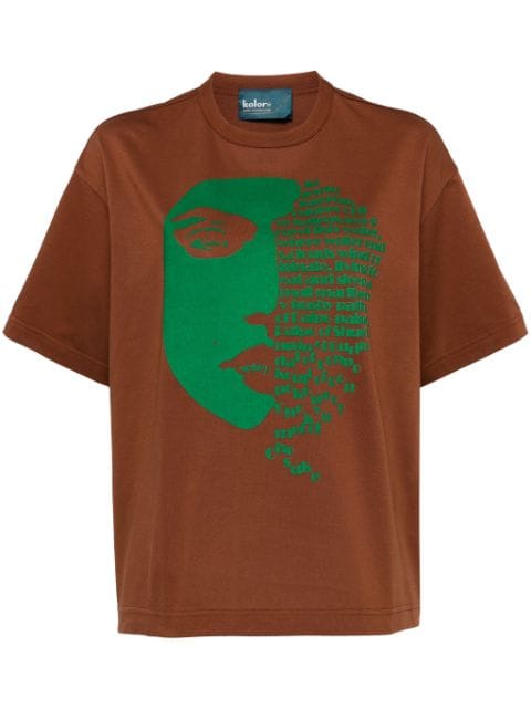 Kolor face-print T-shirt