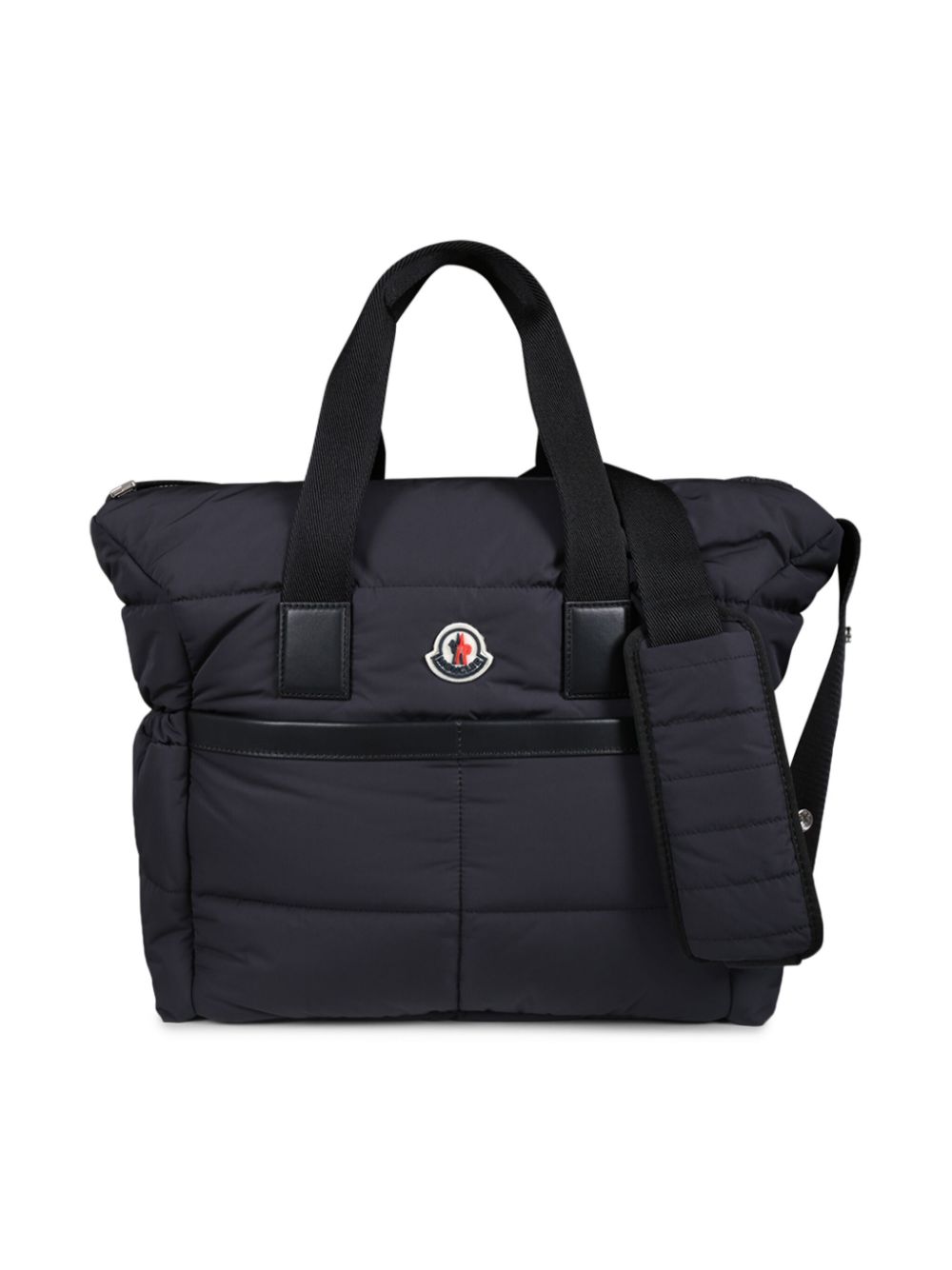 Moncler Enfant logo-patch changing bag - Black