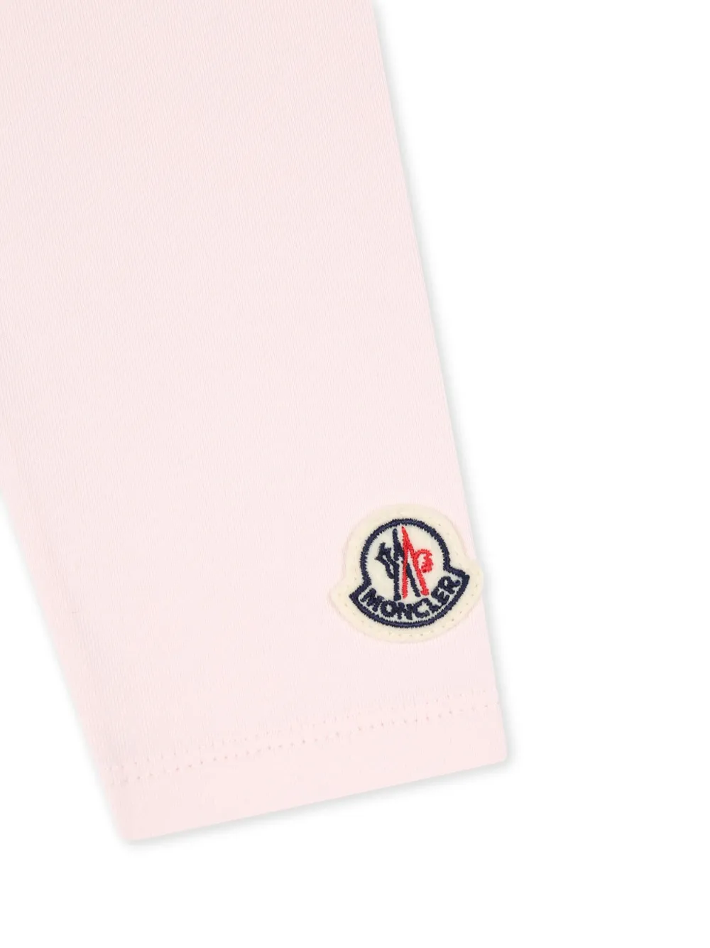 Moncler Enfant Legging met logopatch van katoenblend Roze