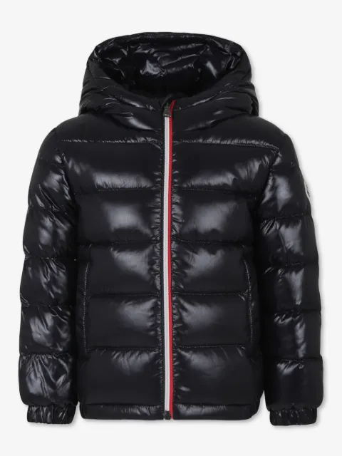 Moncler Enfant polstret jakke med logo-applikation