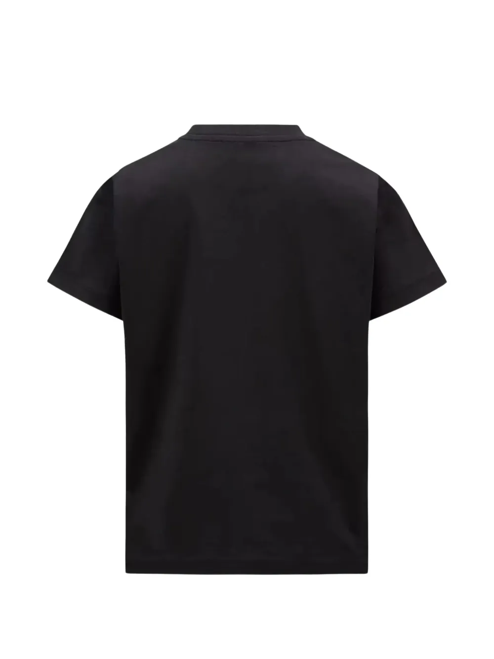 Moncler Enfant T-shirt met logoprint Zwart