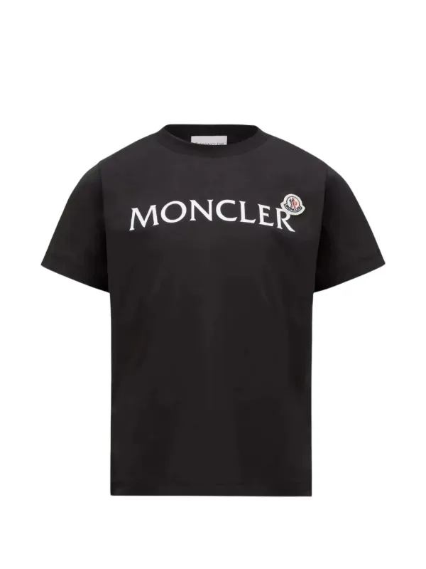 Moncler Enfant ロゴ Tシャツ | ブラック | FARFETCH JP