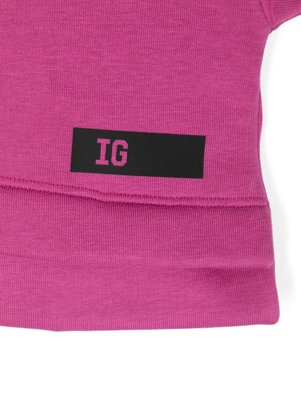 Shop Il Gufo Logo-print Cotton Blend Hoodie In Pink