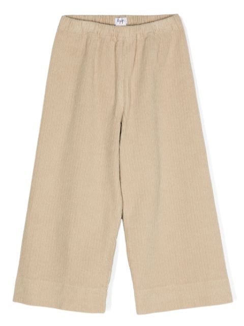 wide-leg corduroy trousers