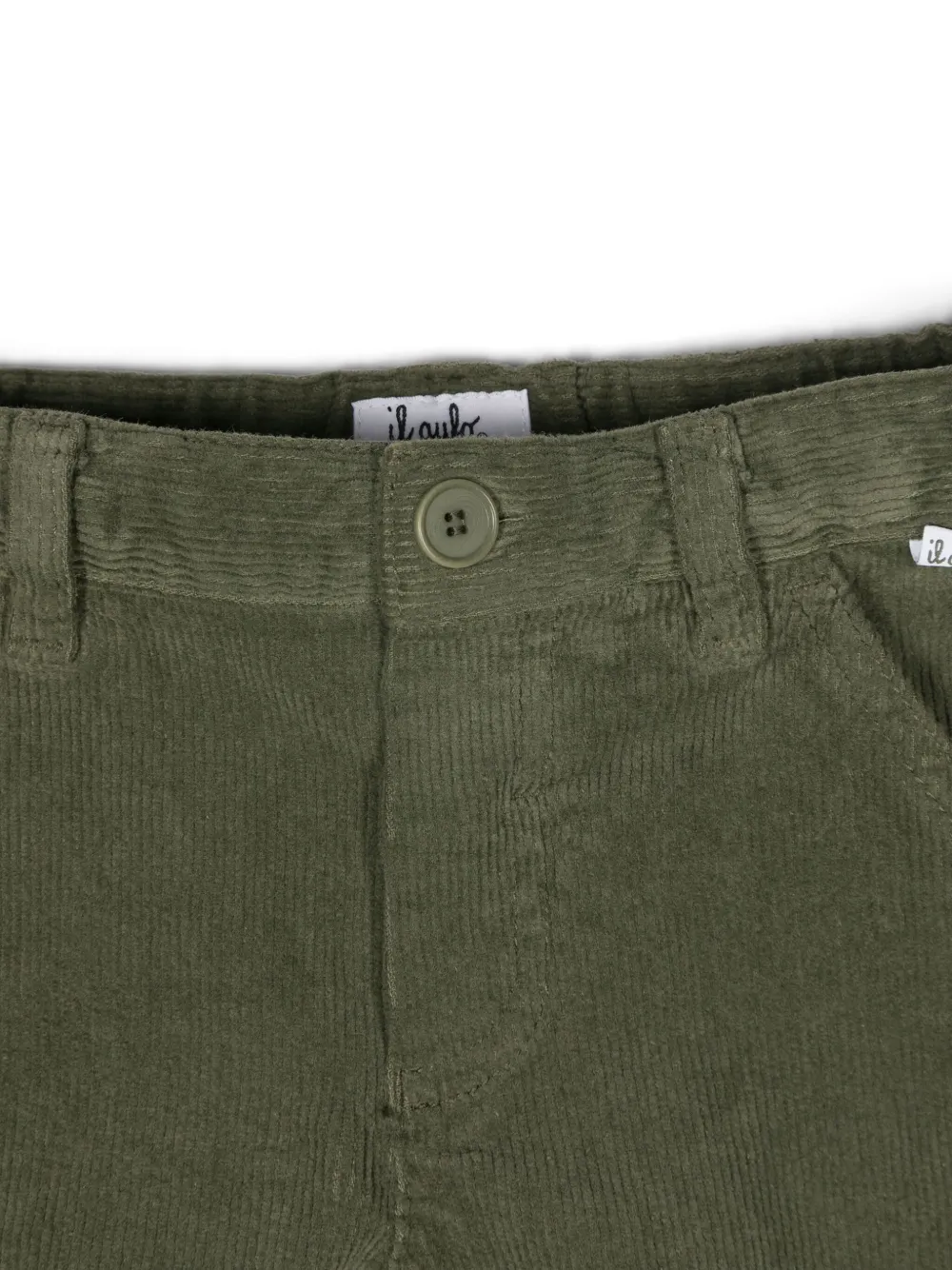 Il Gufo Ribfluwelen broek Groen
