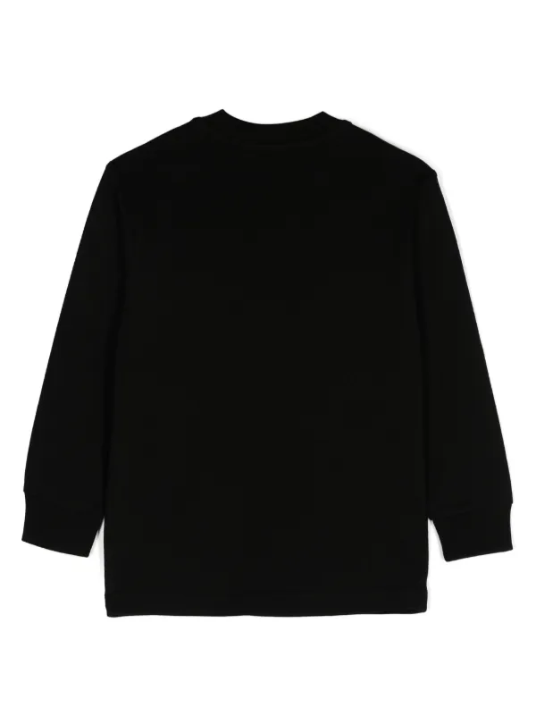 Diesel Kids Oval D-embossed T-shirt | Black | FARFETCH