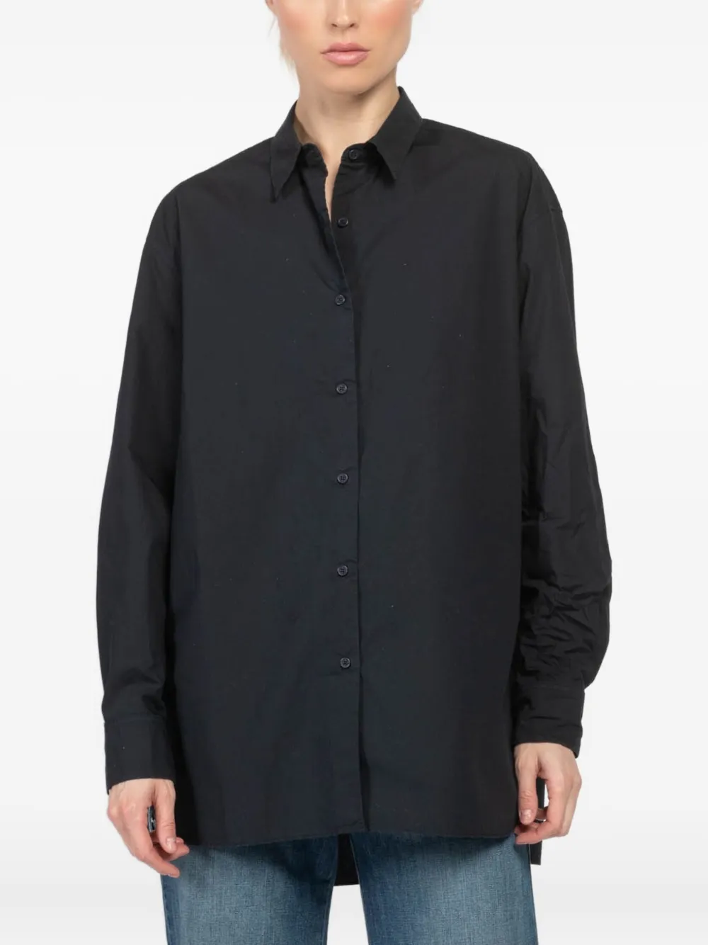 NILI LOTAN YORKE LONG-SLEEVE BUTTON-UP SHIRT