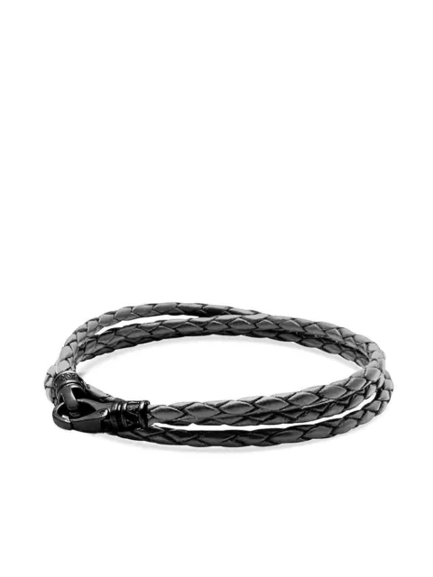 Nialaya Jewelry pulsera de cuero envolvente