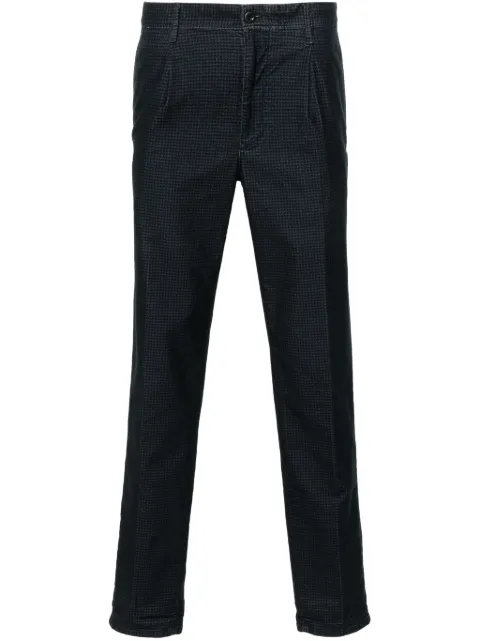 Incotex herringbone-pattern tapered trousers