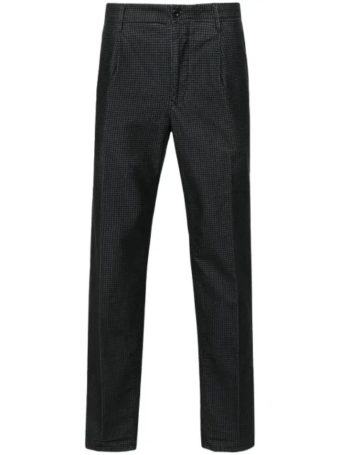 Incotex herringbone-pattern tapered trousers