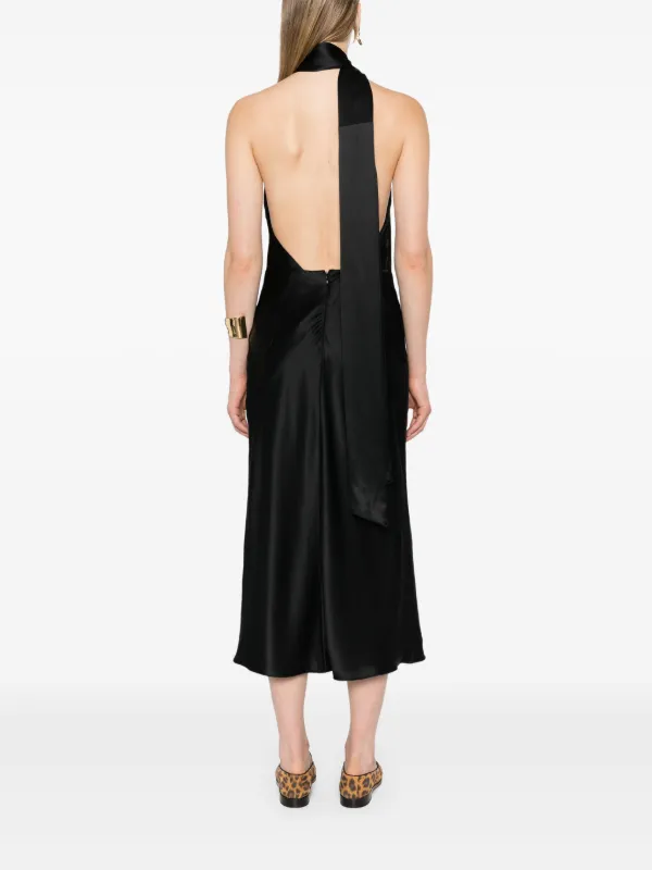 ワンピース MAX MARA BLACK SILK MOLI LONG DRESS Max Mara Silk Moli Long Dress in Black | Lyst