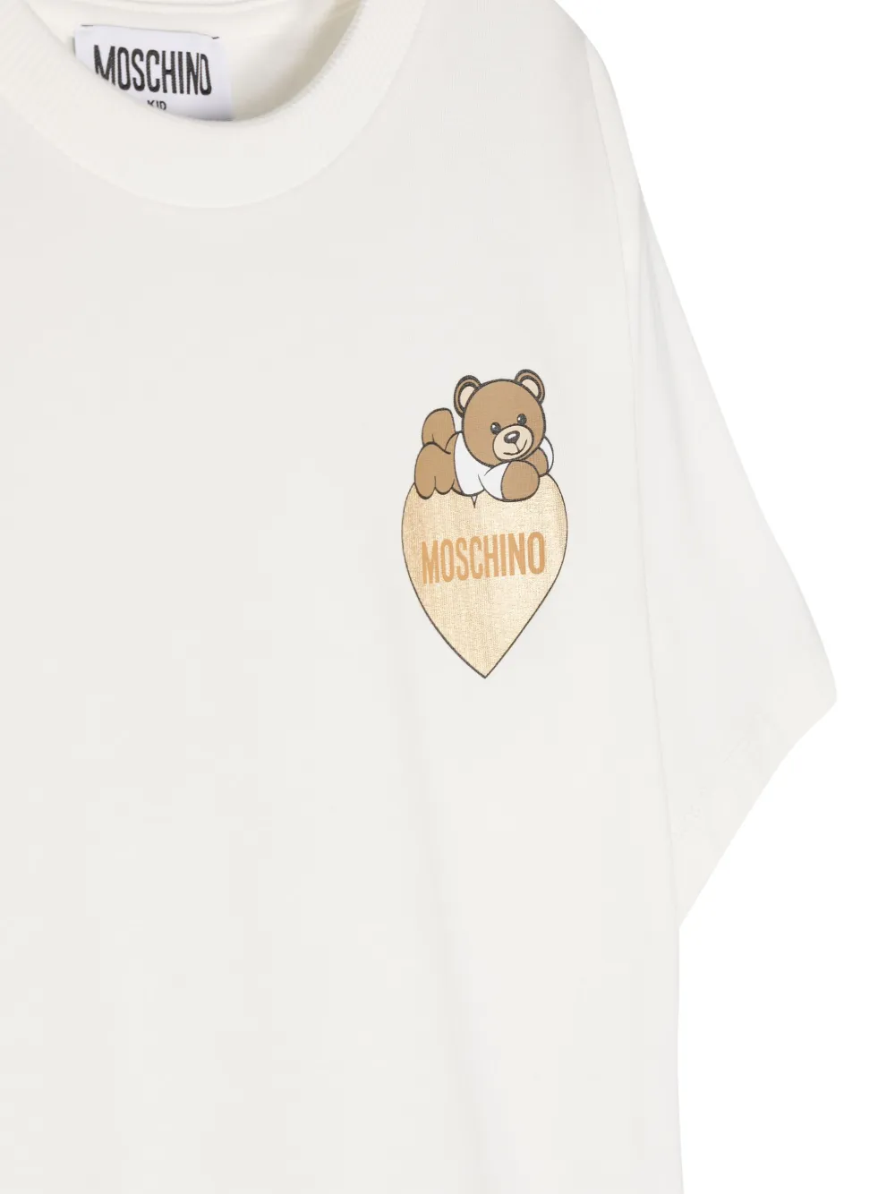 Moschino Kids T-shirt met teddybeerprint Wit
