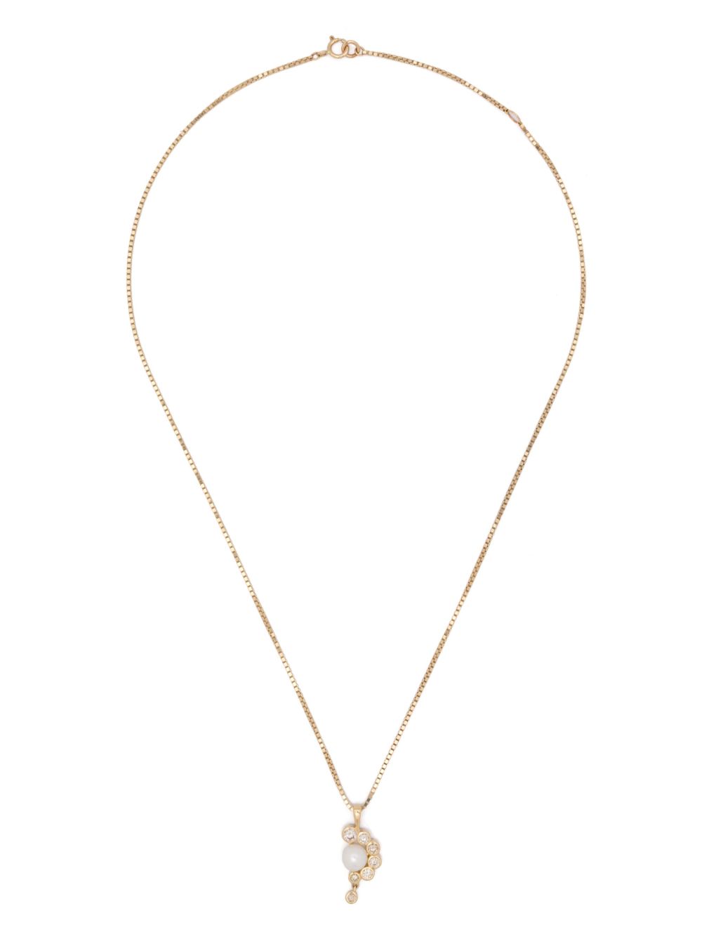 Pascale Monvoisin 9K yellow gold Martha Nº2 diamond necklace