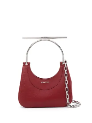 Alexander McQueen Bolsa T-bar Mini | Vermelho | FARFETCH BR