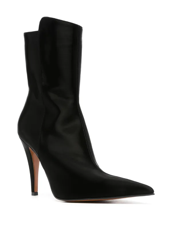 ショートブーツ・ブーティ alexander mcqueen FW24 H.BOOT S.LEATHER (808127W4AAO 1000) Alexander McQueen 105mm Birdie Boots | Black | FARFETCH