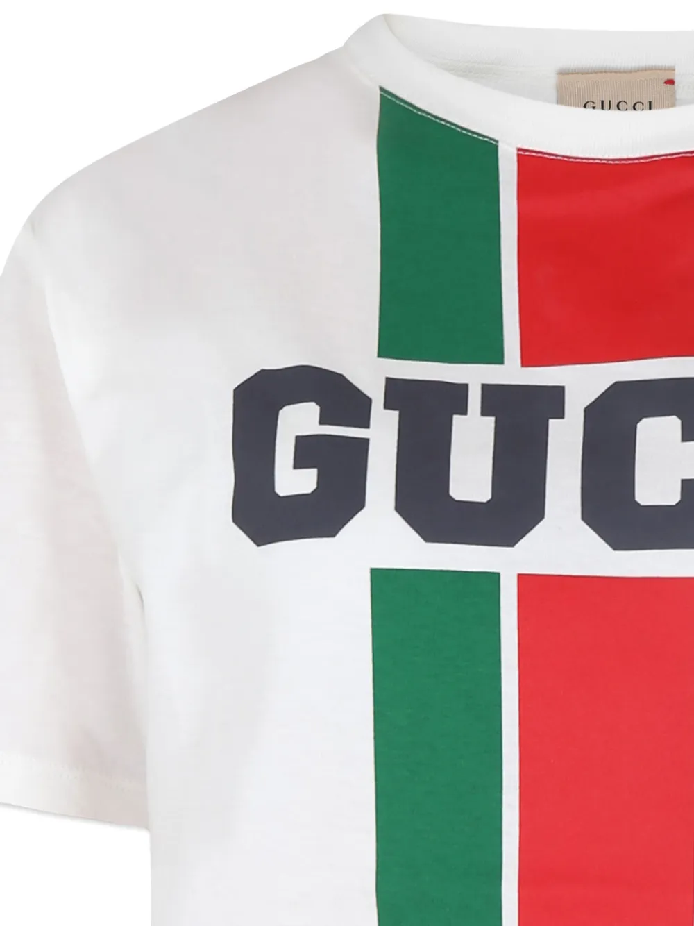 Gucci Kids T-shirt met logoprint Wit
