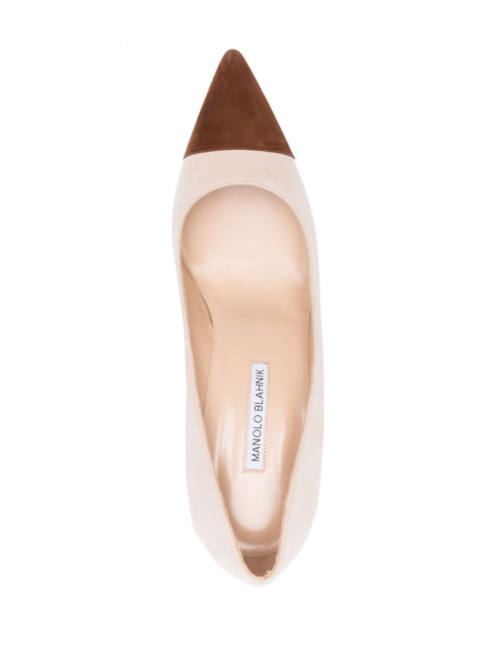 Manolo Blahnik 70 mm Capcour pumps Beige