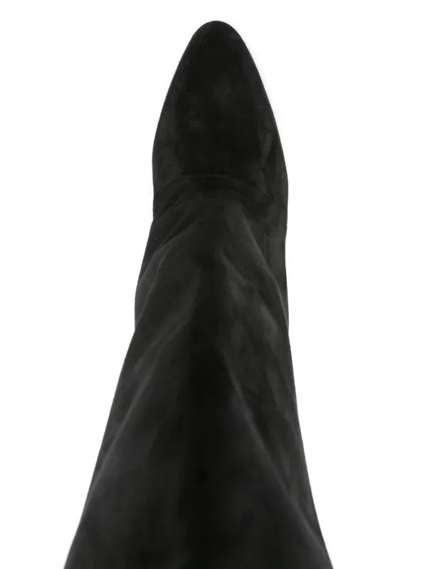 【MANOLO BLAHNIK】GARDAブーツ GARDA | Black Suede Knee High Boots | Manolo Blahnik