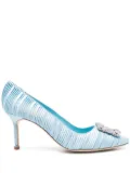 Manolo Blahnik 70mm Hangisi pumps - Blue