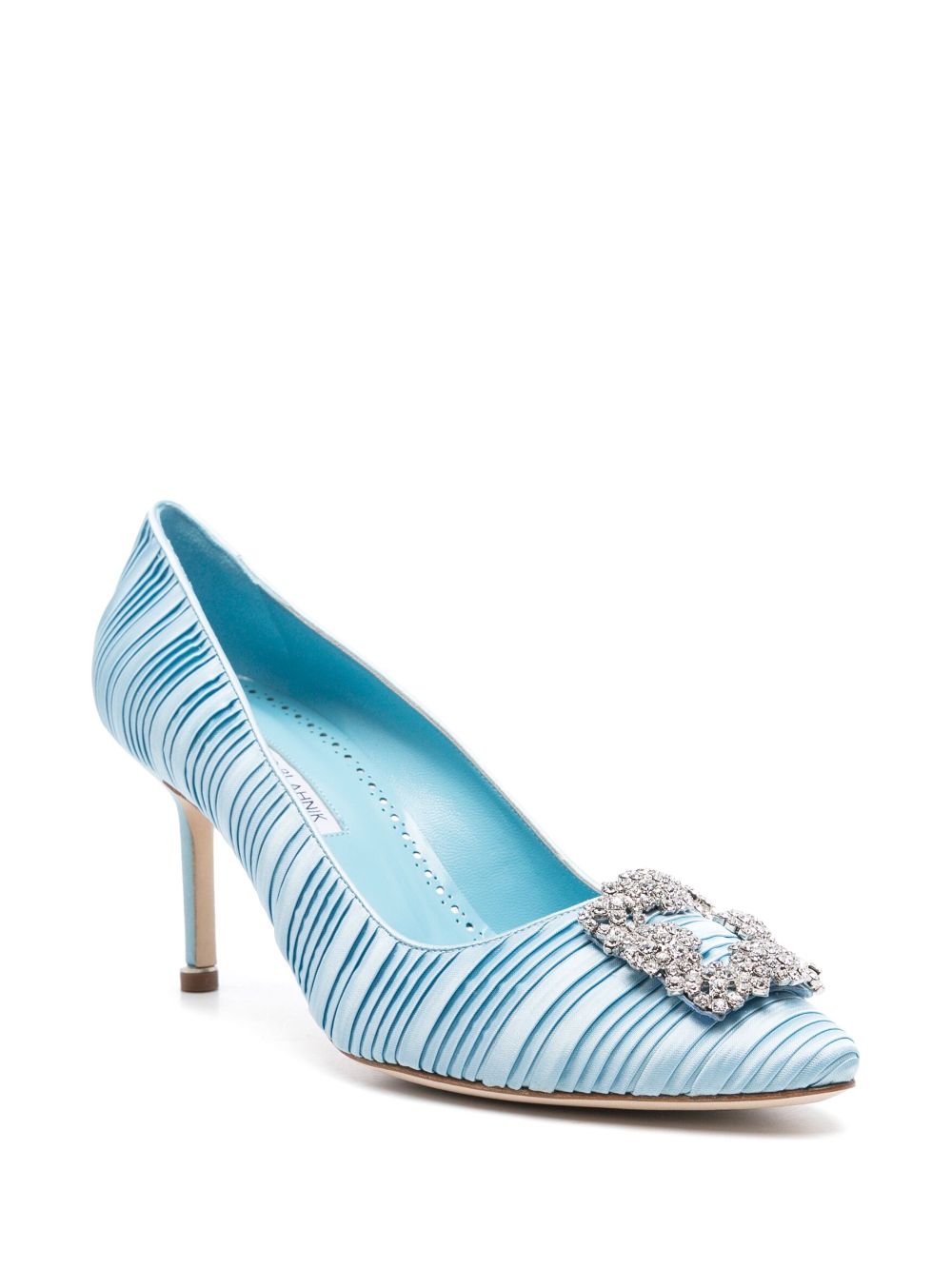 Manolo Blahnik 70mm Hangisi pumps - Blauw