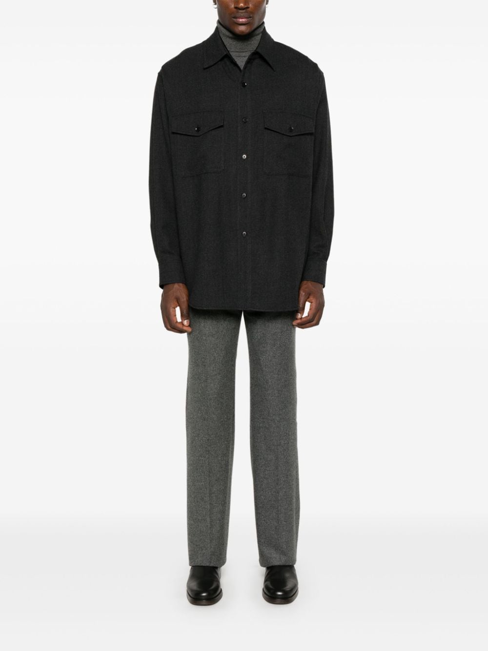 LEMAIRE virgin-wool shirt - Grijs