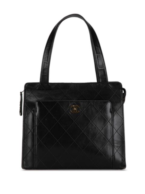 CHANEL Pre-Owned 1997-1999 CC Quilted Calfskin tote bag