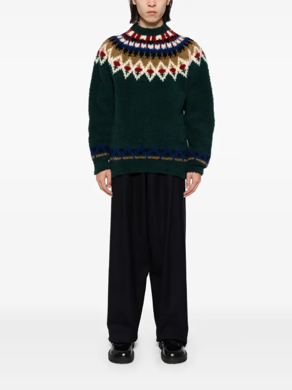 Kolor チャンキーニット セーター | グリーン | FARFETCH JP