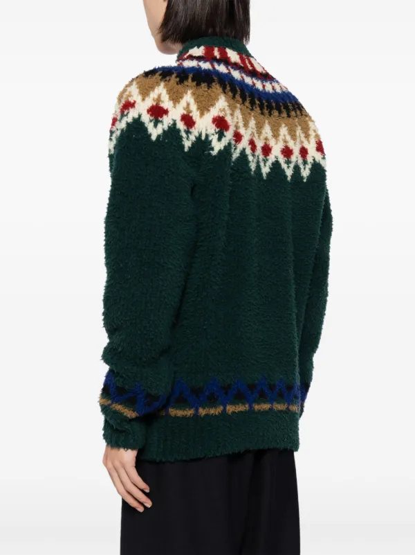 Kolor チャンキーニット セーター | グリーン | FARFETCH JP