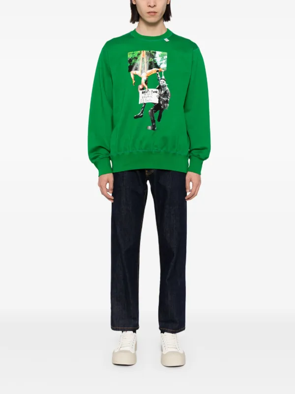 Kolor グラフィック スウェットシャツ | グリーン | FARFETCH JP
