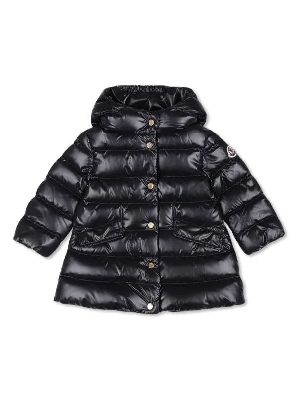 Moncler Enfant Hooded Padded Jacket Blue FARFETCH