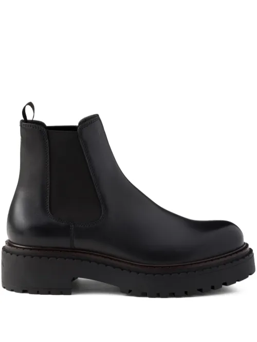Bottines chelsea en cuir - Prada - Modalova