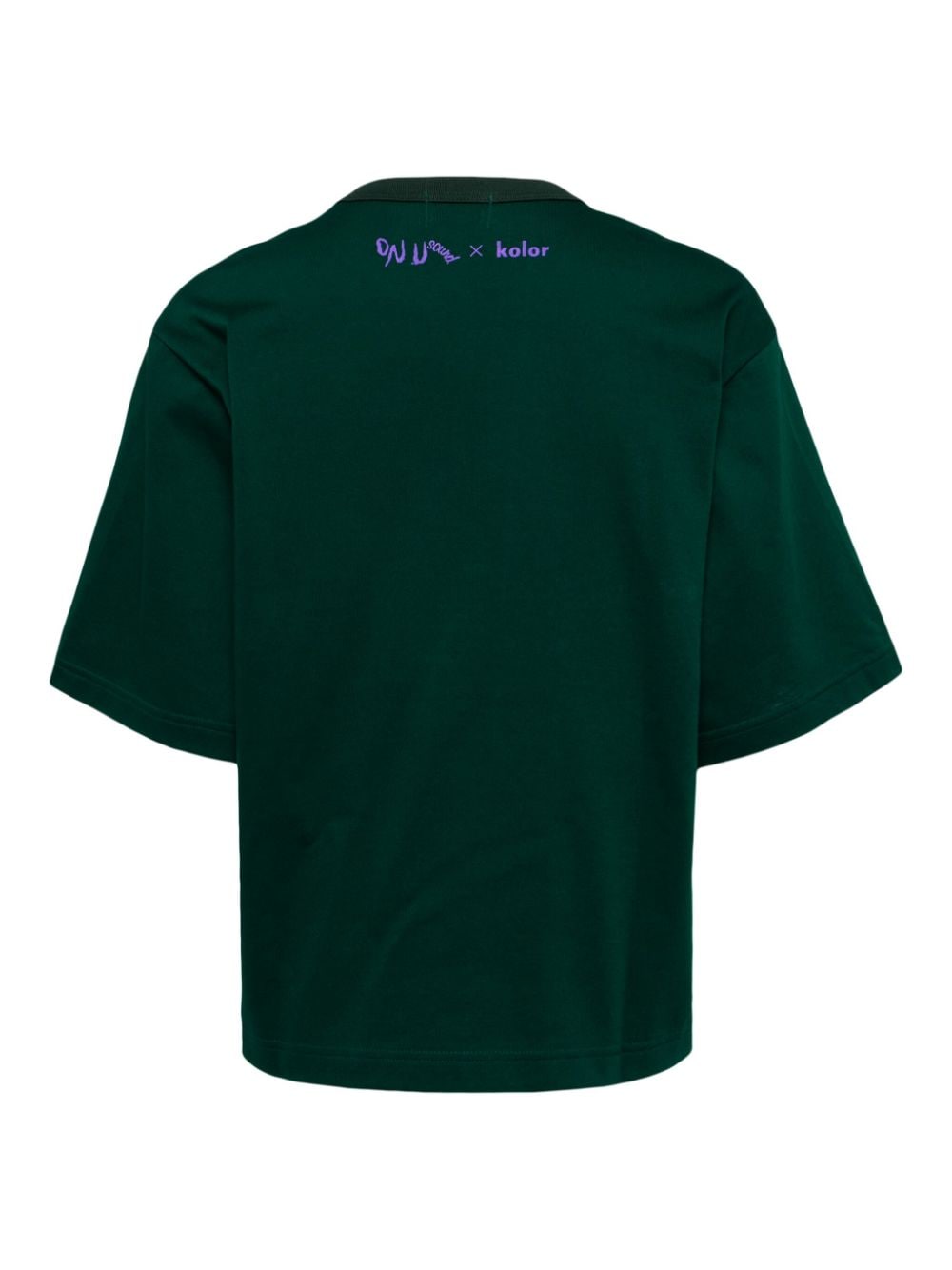 Shop Kolor X On-u Sound Face-print T-shirt In Green