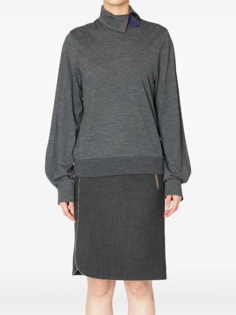 Kolor high-neck panelled top