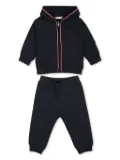 Moncler Enfant striped cotton track suit - Blue